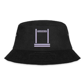 Feuerwehr Reflex Rücken - Bucket Hat - Schwarz - Vorne