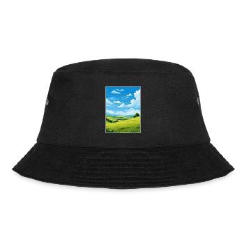 Mount Hawke Cornwall Vintage Reiseposter WPA Kunst - Bucket Hat - Schwarz - Vorne