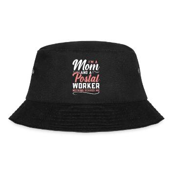 Ich bin eine Mutter und ein Postangestellter Nicht - Bucket Hat - Schwarz - Vorne