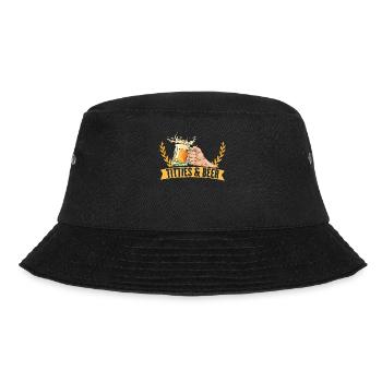 Titties Beer - Nur hier für Bier - Bucket Hat - Schwarz - Vorne