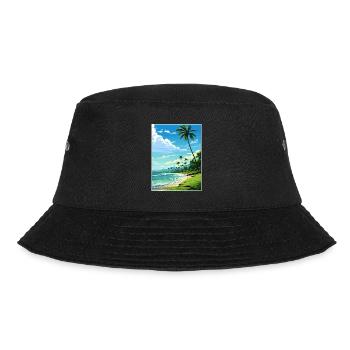Osa Halbinsel Costa Rica Vintage Reiseposter WPA - Bucket Hat - Schwarz - Vorne