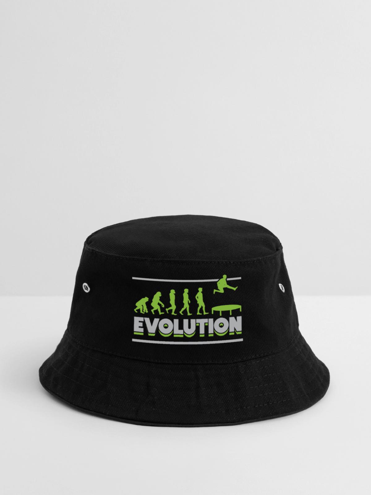 Evolution Trampoliner Trampolin Trampolinspringen - Bucket Hat - Schwarz - Vorne