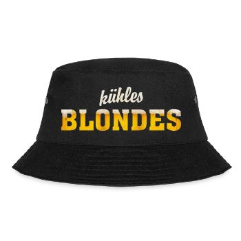 kühles Blondes - Bucket Hat - Schwarz - Vorne