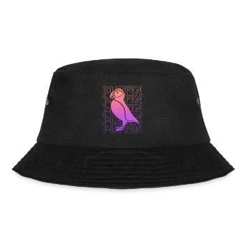 Papageitaucher Mädchen Puffins Damen Puffin - Bucket Hat - Schwarz - Vorne
