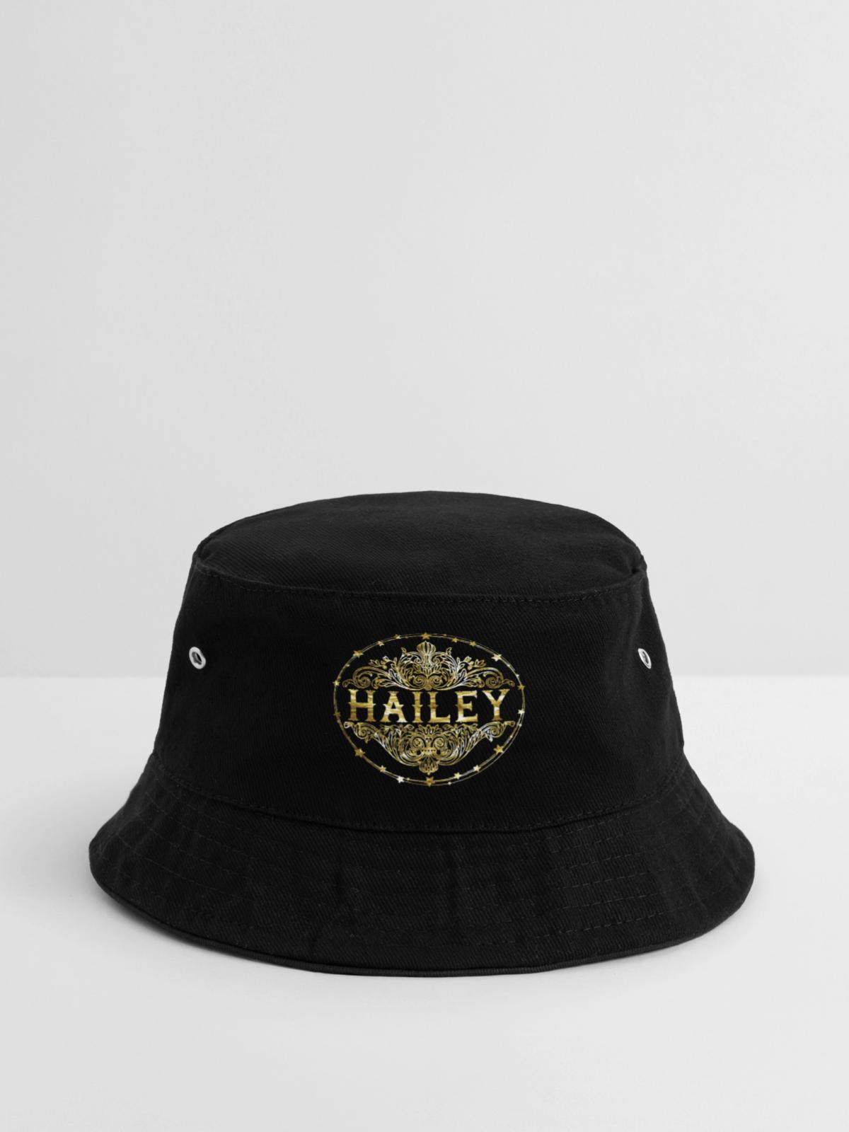 Hailey - Bucket Hat - Schwarz - Vorne