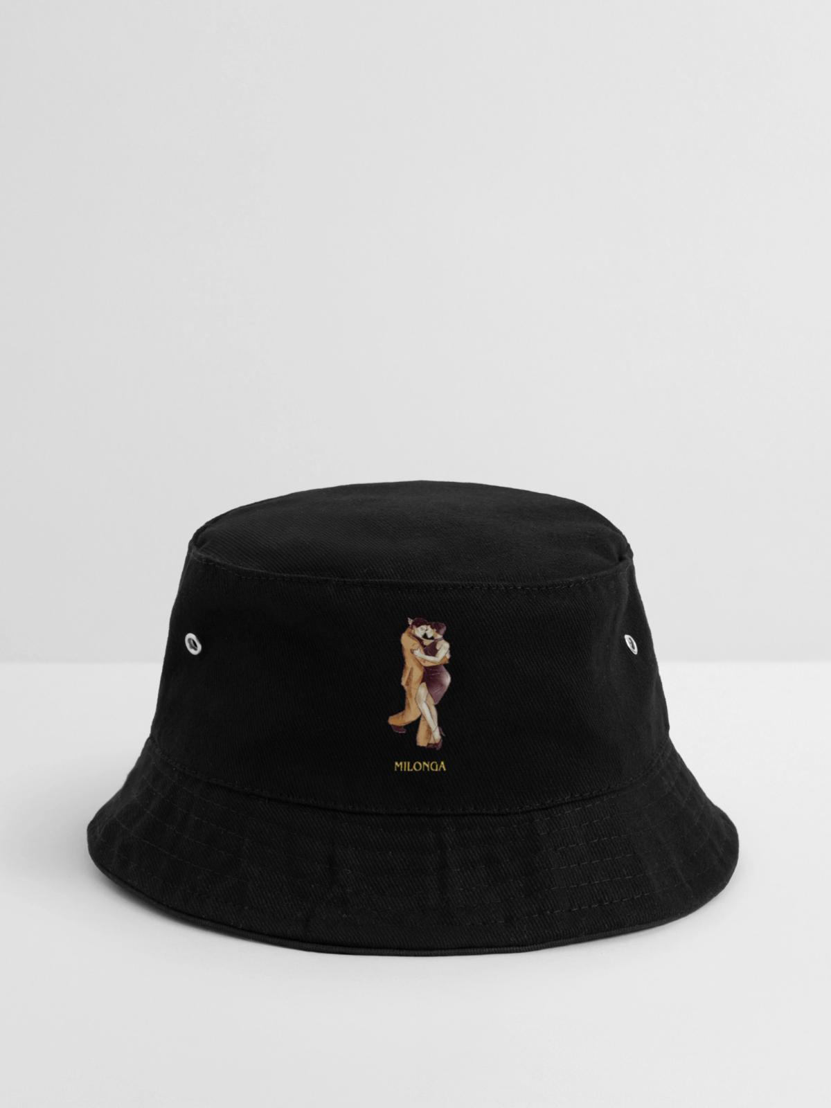 Milonga-Tangotänzer - Bucket Hat - Schwarz - Vorne