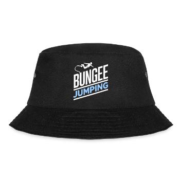  Bungee Jumper Geschenkidee, Bungy Jumps, Bungee - Bucket Hat - Schwarz - Vorne