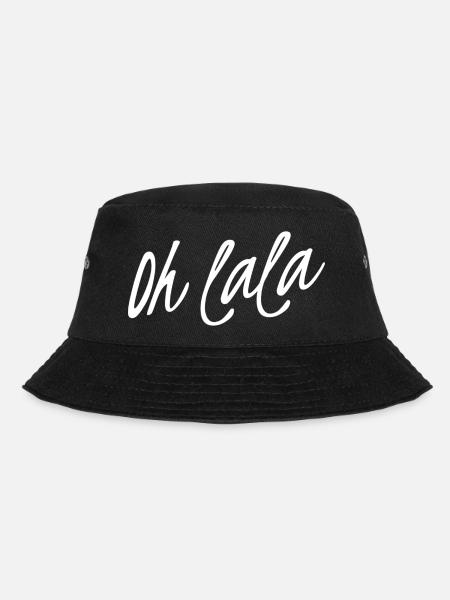 Oh La La Ohlala Französisch Vive La France - Bucket Hat - Schwarz