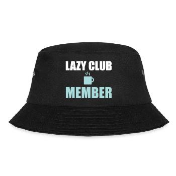 Faules Clubmitglied - Bucket Hat - Schwarz - Vorne