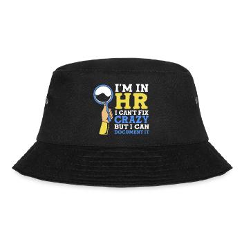 HR Manager - Bucket Hat - Schwarz - Vorne