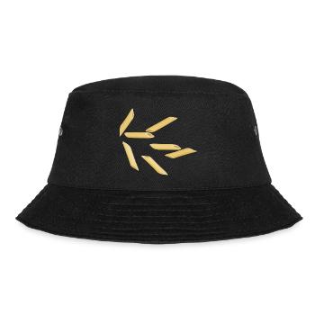 Pasta italiano rigate - Bucket Hat - Schwarz - Vorne