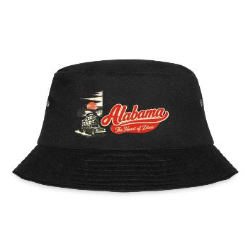 Alabama Retro Vintage Pickup Truck Heart of Dixie - Bucket Hat - Schwarz - Vorne