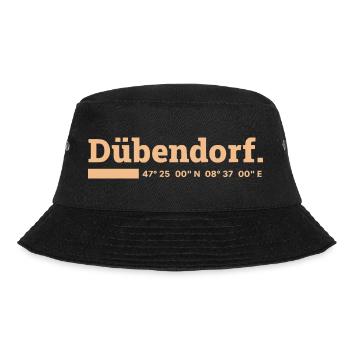 Dübendorf Zürich Koordinaten - Bucket Hat - Schwarz - Vorne