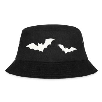 Fledermaus Nacht Silhouette - Bucket Hat - Schwarz - Vorne