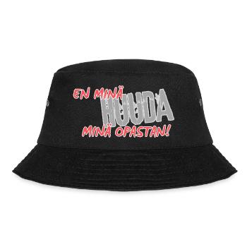 Ich SCHREIE nicht, ich führe! - Bucket Hat - Schwarz - Vorne