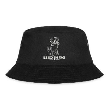 Nur Noch Eine Runde Hund - Bucket Hat - Schwarz - Vorne