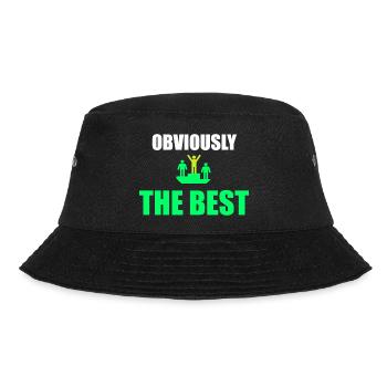 Offensichtlich das Beste - Bucket Hat - Schwarz - Vorne