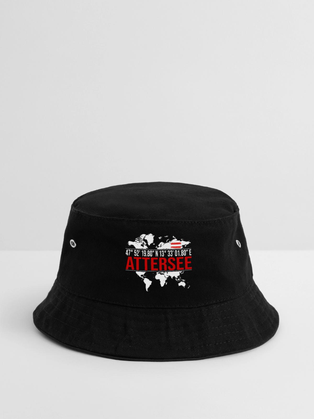 Attersee - Bucket Hat - Schwarz - Vorne