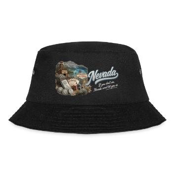 Nevada Retro Vintage Silver State Las Vegas Design - Bucket Hat - Schwarz - Vorne
