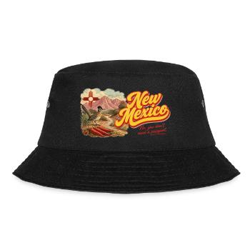 New Mexico Retro Vintage Enchantment Design - Bucket Hat - Schwarz - Vorne