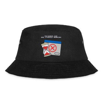 Patience.exe hat aufgehört, komisch zu funktionieren - Bucket Hat - Schwarz - Vorne