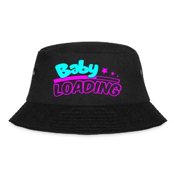 Baby Loading Neon Logo - Bucket Hat - Schwarz - Vorne
