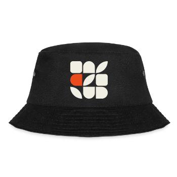 GEFÜGE 01 – Geometrische Formen - Bucket Hat - Schwarz - Vorne