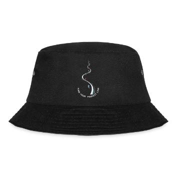 Find Your Perfect Line Skifahrer Silhouette  - Bucket Hat - Schwarz - Vorne