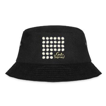 Gute Besserung wünschen, Gänseblümchen - Bucket Hat - Schwarz - Vorne
