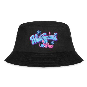 Wintermausi Y2K - Bucket Hat - Schwarz - Vorne