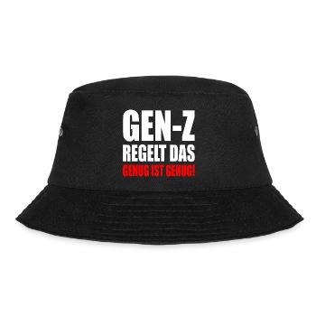gen z regelt das - Bucket Hat - Schwarz - Vorne