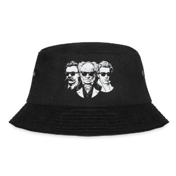 Philosophen des Existentialismus - Bucket Hat - Schwarz - Vorne