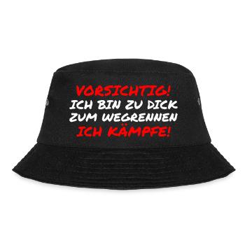 Kampf Spruch - Bucket Hat - Schwarz - Vorne