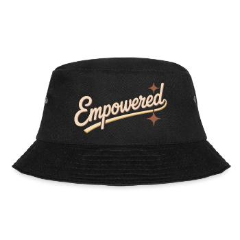 Empowered Frauenpower Starke Frauen Feministin - Bucket Hat - Schwarz - Vorne