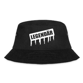 Legendär Graffiti Drip - Bucket Hat - Schwarz - Vorne