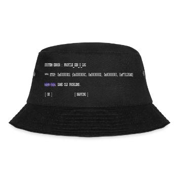 Lustiger Programmierer Spruch New Gen Same Old Pro - Bucket Hat - Schwarz - Vorne