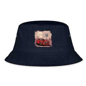 VALEEWEAR - Ein neuer Sportwagen - Bucket Hat - Navy - Vorne
