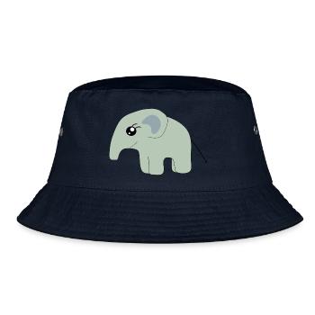 Elefant Geschenk Baby Geburt Babyparty Taufe  - Bucket Hat - Navy - Vorne