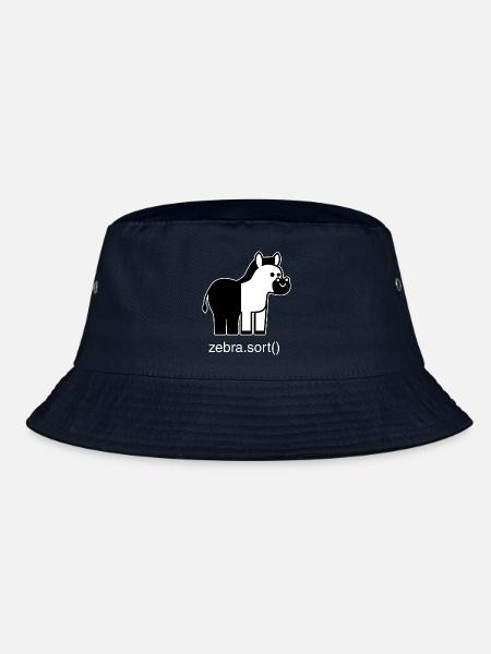 Sortiertes Zebra - Bucket Hat - Navy