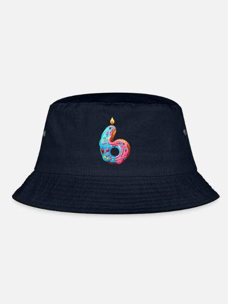 NUMMER 6 KUCHEN SWEET 6. GEBURTSTAG - Bucket Hat - Navy
