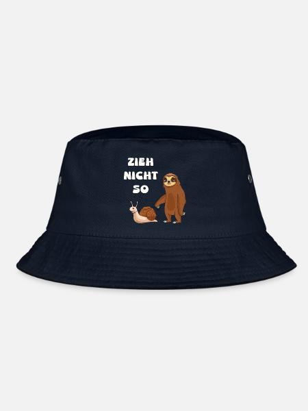 Zieh nicht so Schnecke und ein Faultier - Bucket Hat - Navy