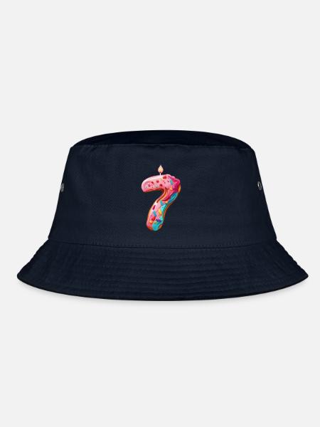NUMMER 7 KUCHEN SWEET 7. GEBURTSTAG - Bucket Hat - Navy