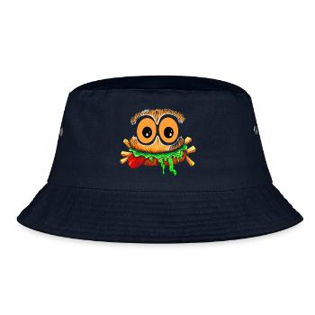 Der schreckliche Snack - Bucket Hat - Navy - Vorne