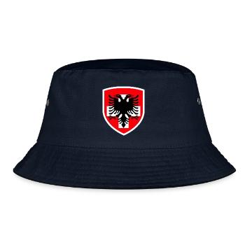 Albanien - Schweiz - Kosovo - Bucket Hat - Navy - Vorne