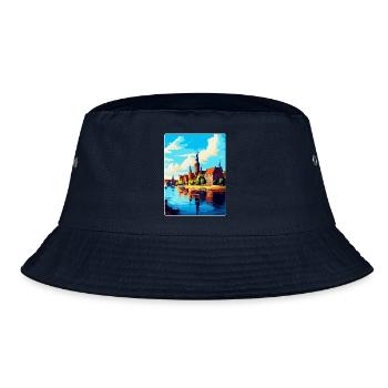 Szczecin Pologne Affiche de voyage vintage souvenir WPA - Bob - marine - Devant