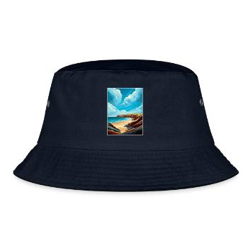 Point Reyes National Seashore California Souvenir - Bucket Hat - Navy - Vorne