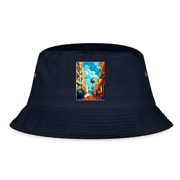 Malaga Espagne Affiche de voyage vintage WPA Souvenir - Bob - marine - Devant
