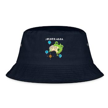 Australien - Bucket Hat - Navy - Vorne