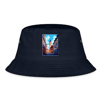 Weimar Germany Vintage Travel Poster Souvenir WPA - Bucket Hat - navy - Front