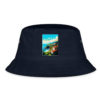 Affiche de voyage vintage de Sao Miguel Portugal Souvenir - Bob - marine - Devant